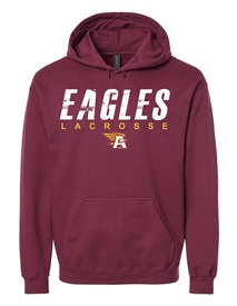 Ashley Eagles Lacrosse Logo Maroon Hoodie - Orders Due Wednesday, March 13, 2024